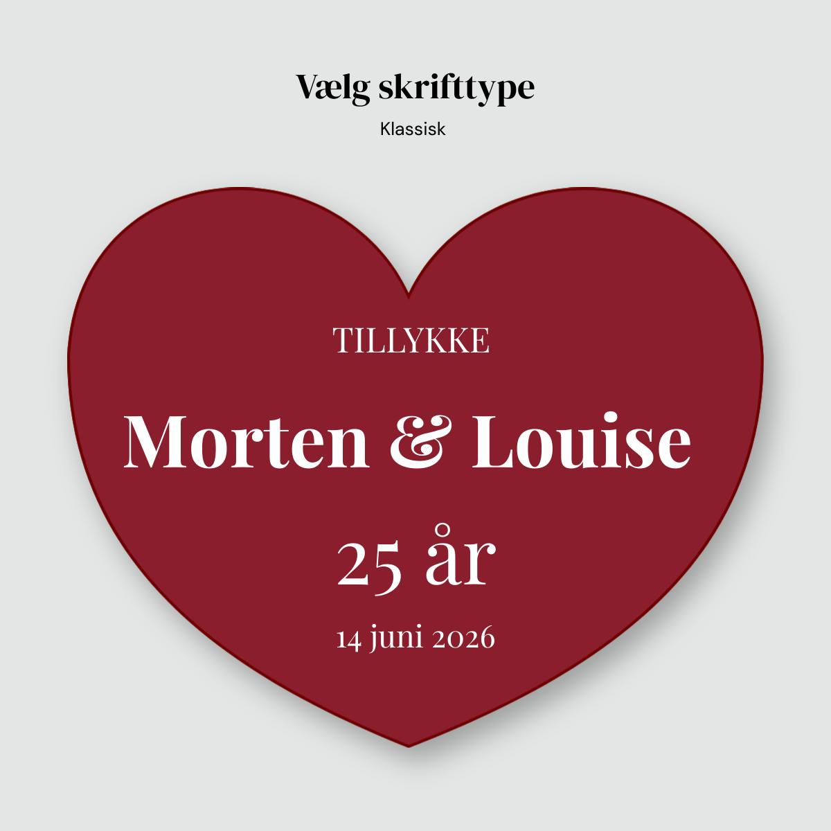 Personligt skilt til æresport